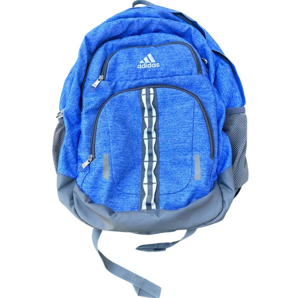 Adidas Prime Backpack X-Large Blue Heather Grey LoadSpring Big Kids School Bag